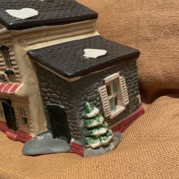 Christmas Village Ceramic Hardware Store, lighted option - Picture 3 of 12